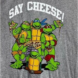 TMNT Nickelodeon Teenage Mutant Ninja Turtles Size XL Gray T Shirt